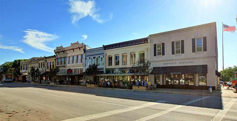 Street view of downtown Georgetown boutique shops Street view of downtown Georgetown boutique shops