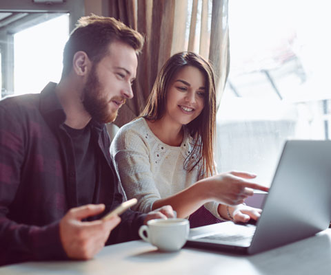 Couple on Laptop